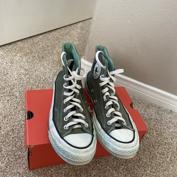 Olive green Chuck 70s Converse - Picture 1 of 9